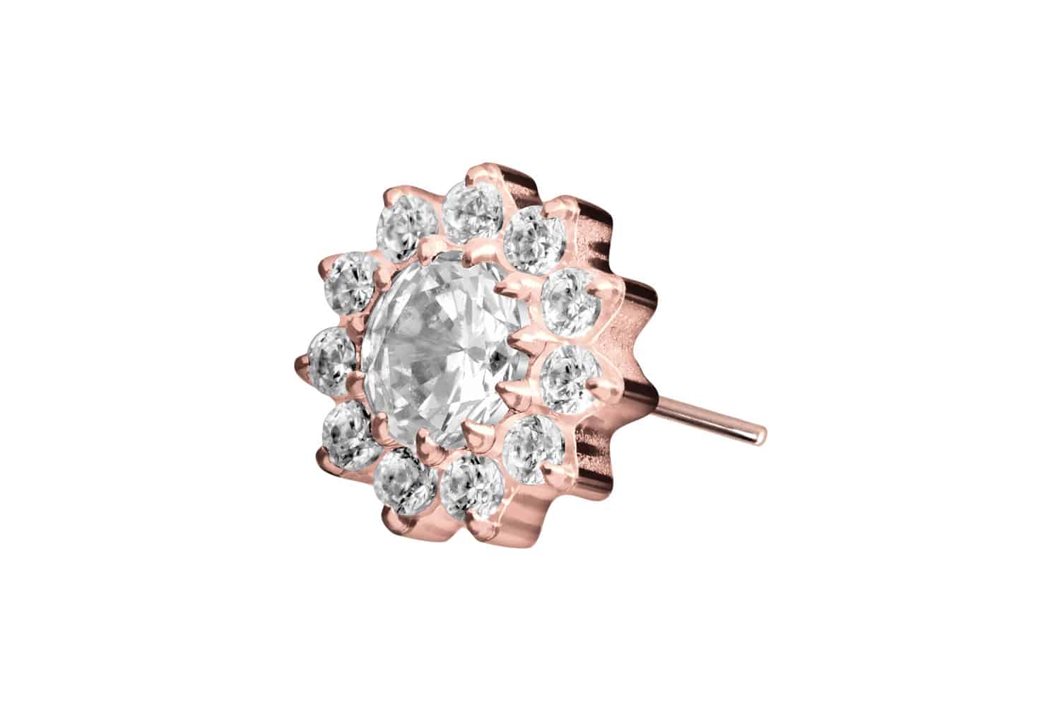 Titan Aufsatz mit Push Pin KRISTALLBLUME
